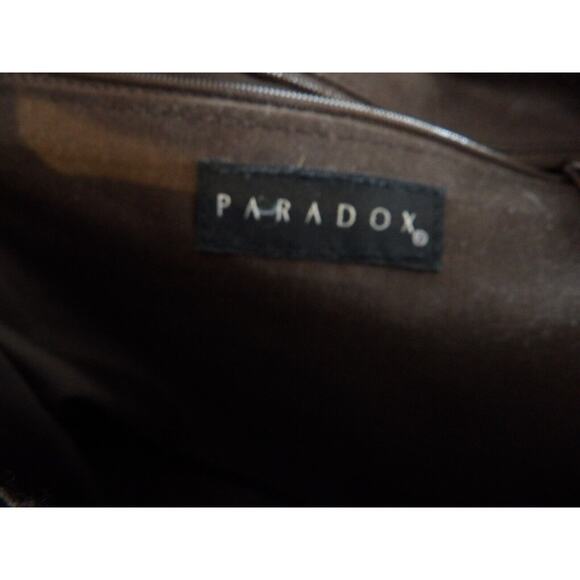 Paradox Tapestry Purse Shoulder Bag Brown Floral Sequins Woven Double Handle - Picture 10 of 16